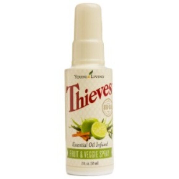 2 Young Living Essential Oils, NEW Thieves Fruit Veggie Spray, Nutmeg Wellness - Picture 3 of 3